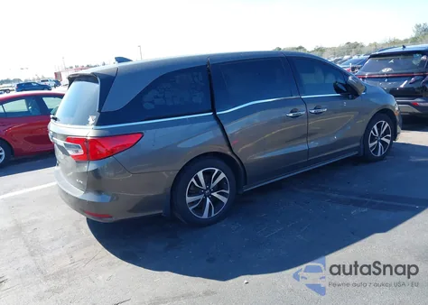 2018 Honda Odyssey Elite z USA, uszkodzony, nr VIN 5FNRL6H90JB097224